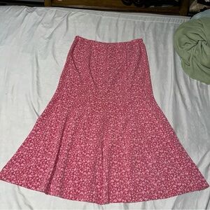 Floral Pink Skirt